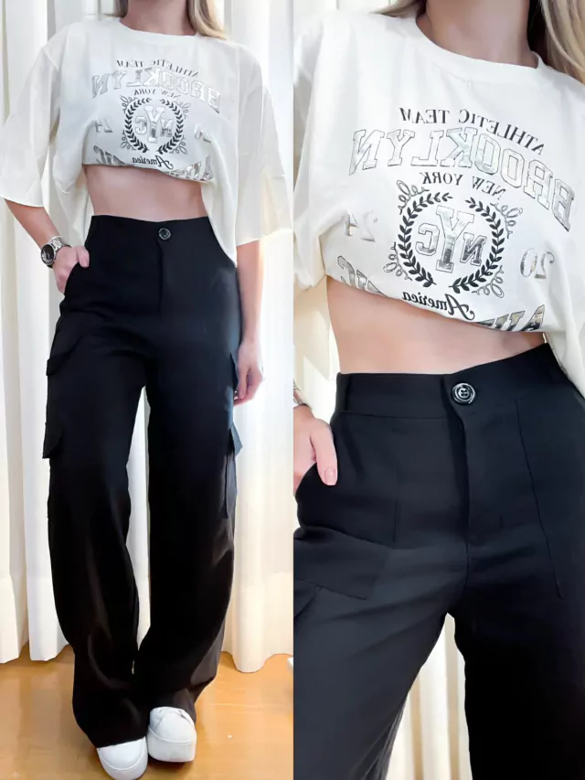 Calça em Alfaiataria Marrant Cargo Verena Ref. 1068