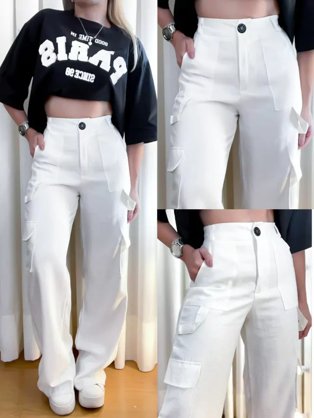 Calça em Alfaiataria Marrant Cargo Verena Ref. 1068 - Imagem 2