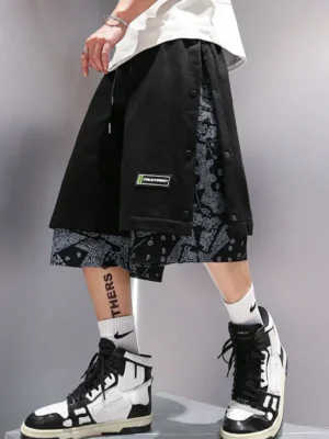 Shorts Masculino Baggy Streetwear Underground | Estampado Esportivo para Basquete e Lifestyle