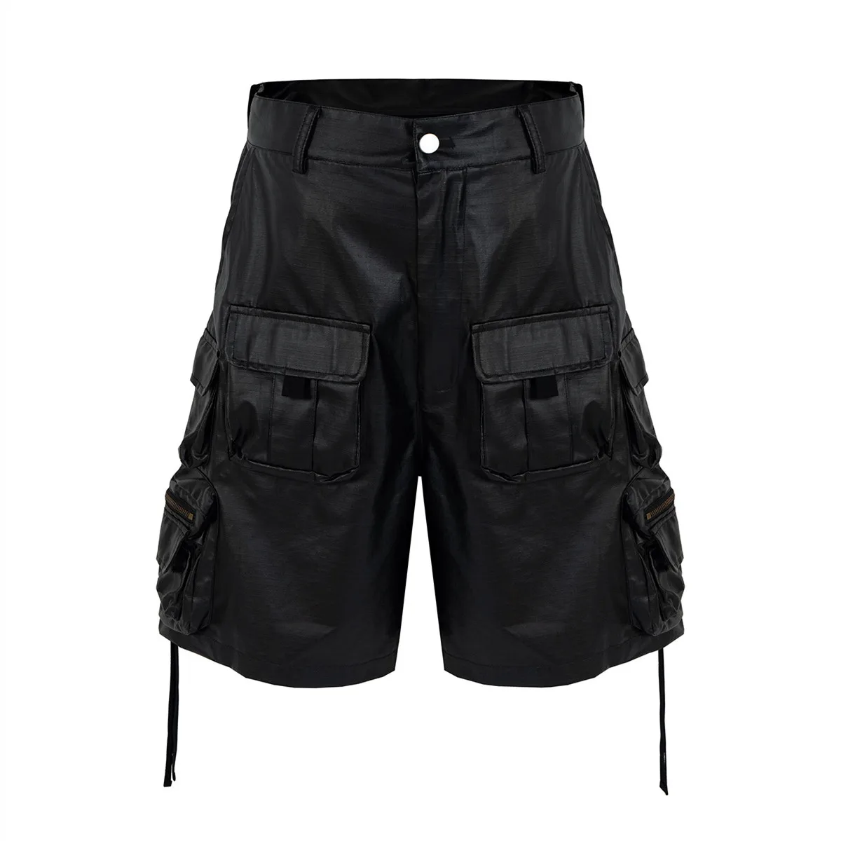 Bermuda Cargo Unissex Techwear Preta | Multi Bolsos Streetwear Premium | LANÇAMENTO - Imagem 4