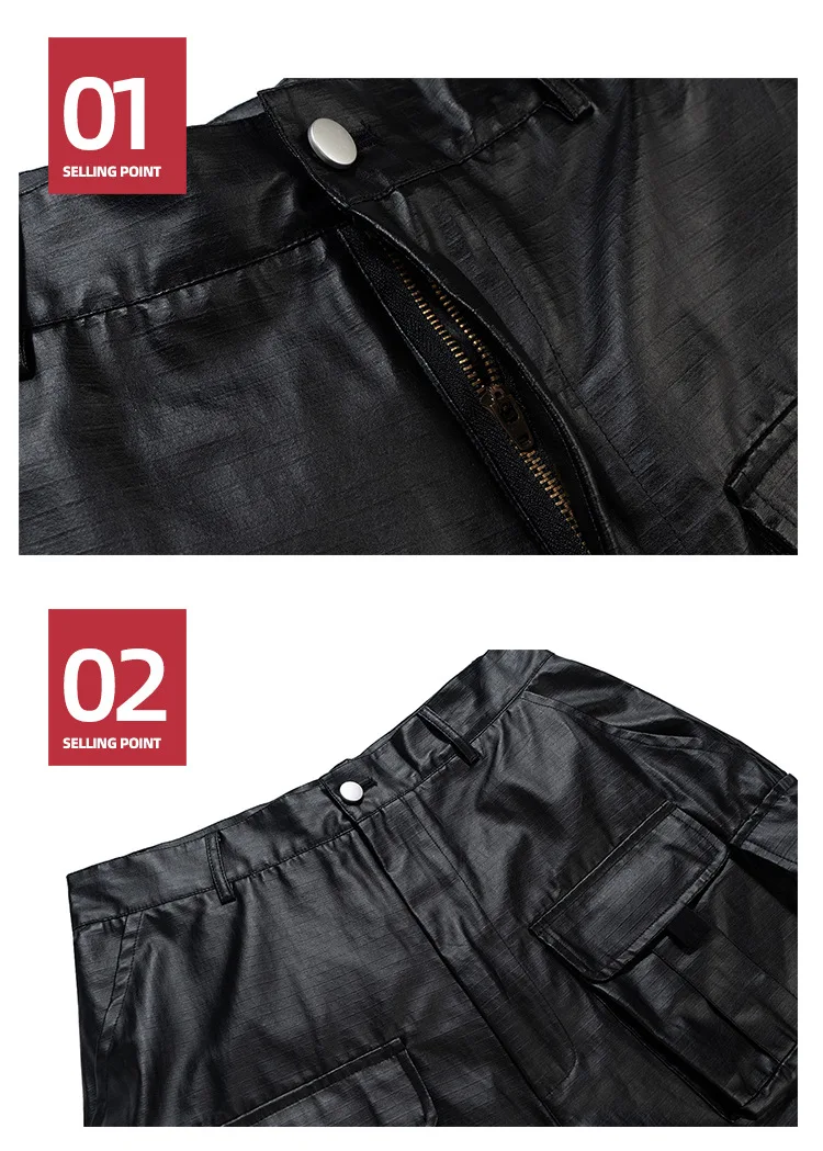 Bermuda Cargo Unissex Techwear Preta | Multi Bolsos Streetwear Premium | LANÇAMENTO - Imagem 7