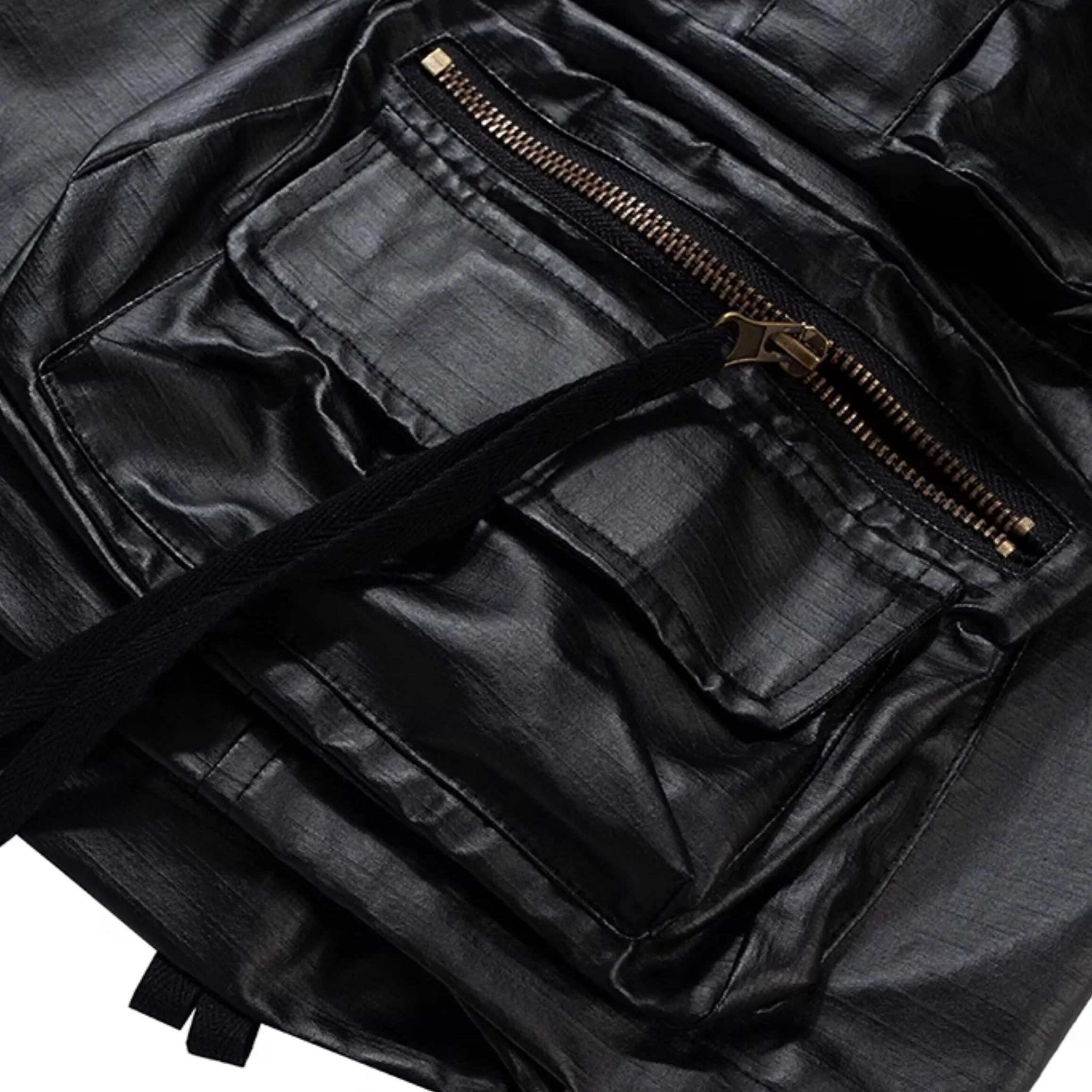 Bermuda Cargo Unissex Techwear Preta | Multi Bolsos Streetwear Premium | LANÇAMENTO - Imagem 6