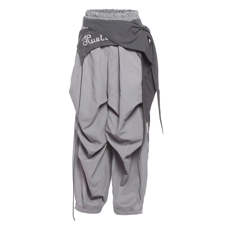 Calça Feminina Goblin Core Y2K Paraquedas | Wide Leg Harajuku Streetwear 2026 - Imagem 5