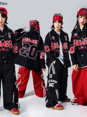 Hip hop meninos letras jaqueta sweatshirts corredores meninas k-pop esporte calç