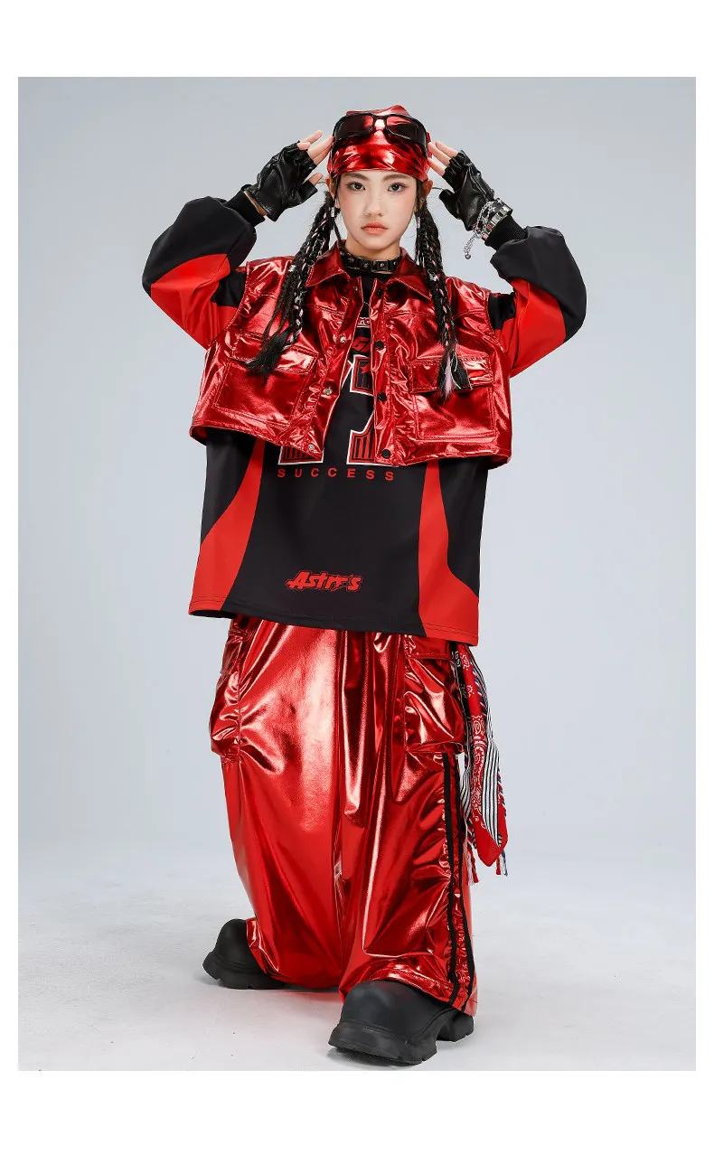 Conjunto Infantil Hip Hop Premium | Roupa K-Pop, Jazz Dance e Streetwear para Meninos e Meninas - Imagem 7